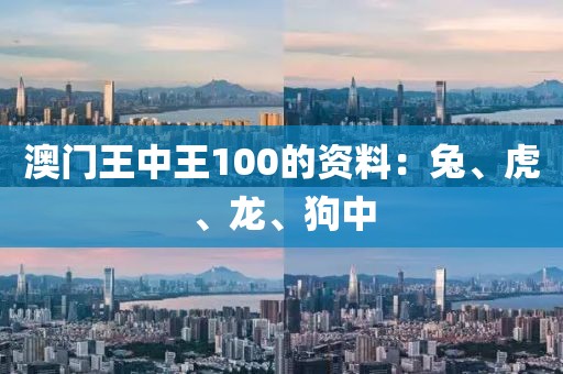 澳門王中王100的資料：兔、虎、龍、狗中