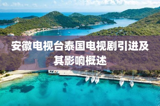 安徽電視臺泰國電視劇引進及其影響概述