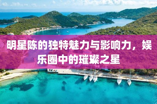 明星陳的獨特魅力與影響力，娛樂圈中的璀璨之星