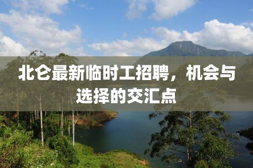 北侖最新臨時工招聘，機會與選擇的交匯點