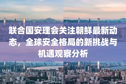 聯合國安理會關注朝鮮最新動態，全球安全格局的新挑戰與機遇觀察分析