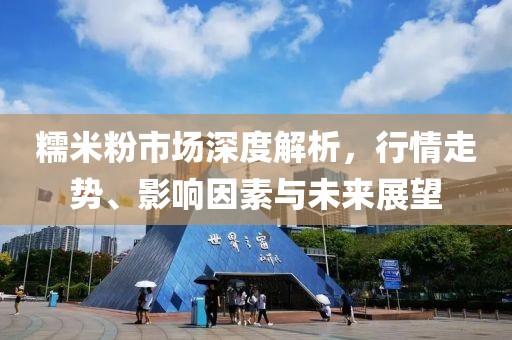糯米粉市場深度解析，行情走勢、影響因素與未來展望