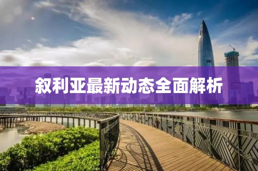 敘利亞最新動態全面解析