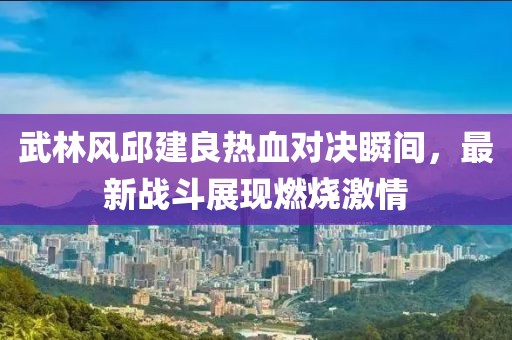 武林風邱建良熱血對決瞬間，最新戰斗展現燃燒激情