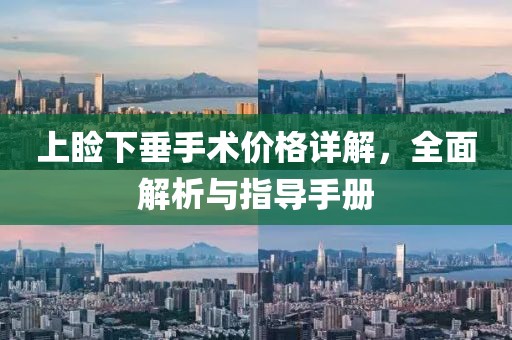 上瞼下垂手術價格詳解，全面解析與指導手冊
