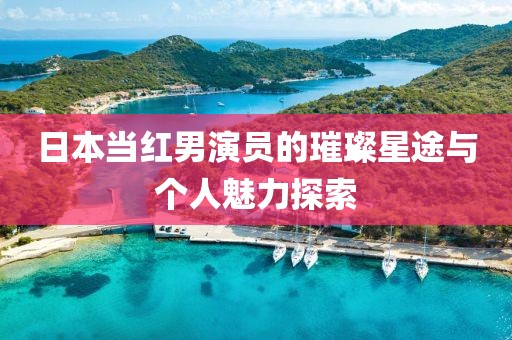日本當紅男演員的璀璨星途與個人魅力探索