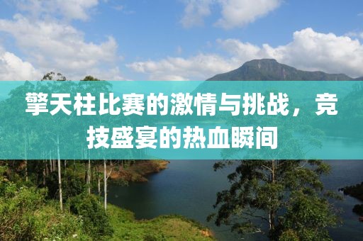擎天柱比賽的激情與挑戰，競技盛宴的熱血瞬間