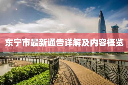 東寧市最新通告詳解及內容概覽