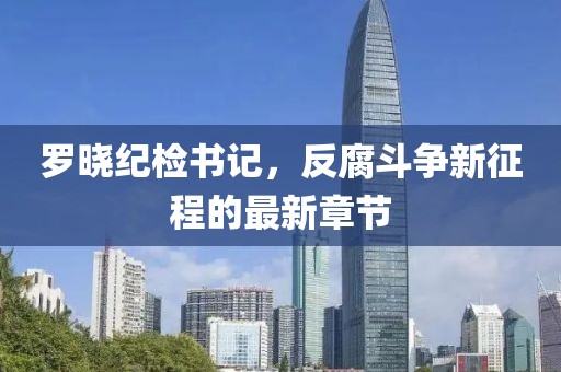 羅曉紀檢書記，反腐斗爭新征程的最新章節