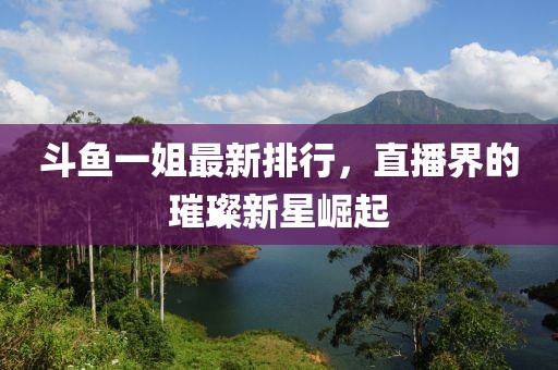 斗魚一姐最新排行，直播界的璀璨新星崛起