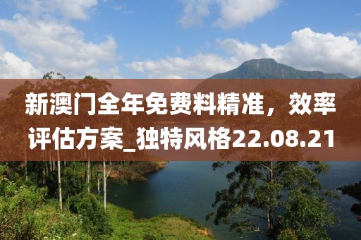 新澳門全年免費料精準，效率評估方案_獨特風格22.08.21