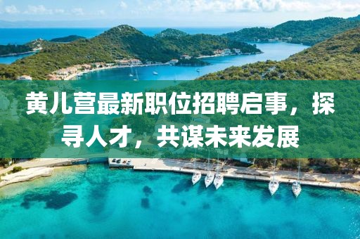 黃兒營最新職位招聘啟事，探尋人才，共謀未來發展