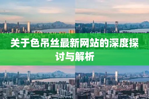 關于色吊絲最新網站的深度探討與解析