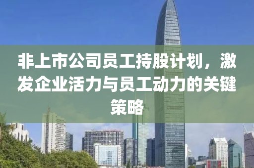 非上市公司員工持股計劃，激發企業活力與員工動力的關鍵策略