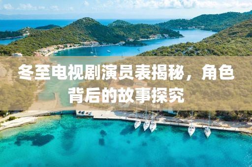 冬至電視劇演員表揭秘，角色背后的故事探究