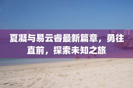 夏凝與易云睿最新篇章，勇往直前，探索未知之旅