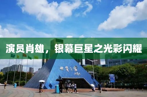 演員肖雄，銀幕巨星之光彩閃耀