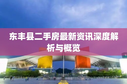 東豐縣二手房最新資訊深度解析與概覽