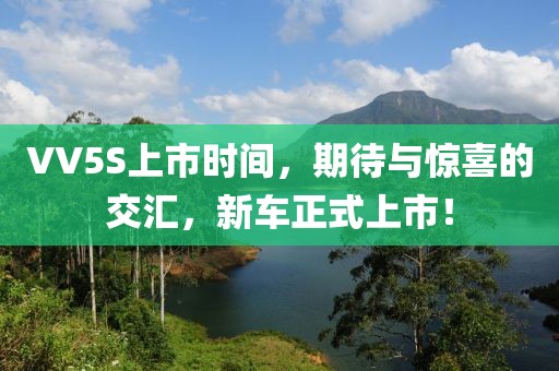 VV5S上市時間，期待與驚喜的交匯，新車正式上市！