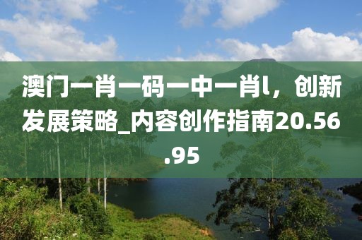 澳門一肖一碼一中一肖l，創新發展策略_內容創作指南20.56.95
