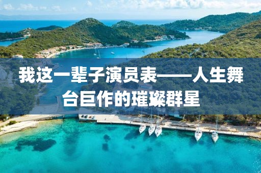 我這一輩子演員表——人生舞臺巨作的璀璨群星