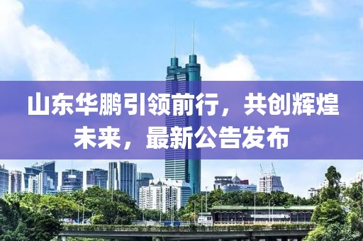 山東華鵬引領前行，共創輝煌未來，最新公告發布