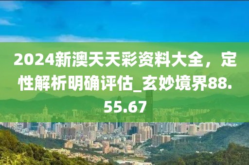 2024新澳天天彩資料大全，定性解析明確評估_玄妙境界88.55.67
