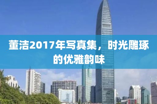 董潔2017年寫真集，時光雕琢的優雅韻味