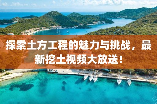 探索土方工程的魅力與挑戰，最新挖土視頻大放送！