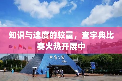 知識與速度的較量，查字典比賽火熱開展中