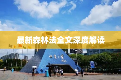 最新森林法全文深度解讀