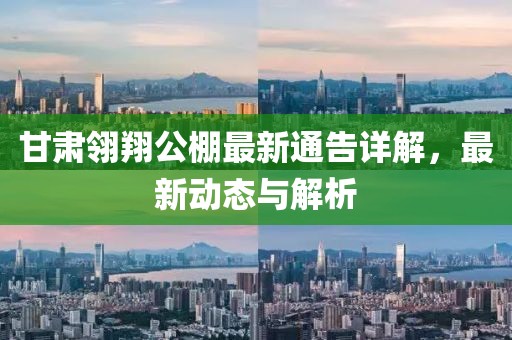甘肅翎翔公棚最新通告詳解，最新動態與解析