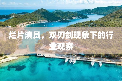 爛片演員，雙刃劍現象下的行業觀察