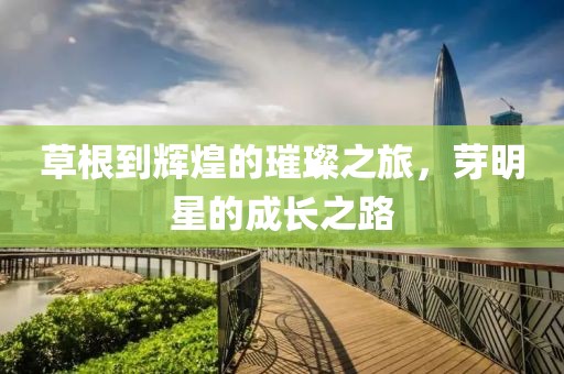 草根到輝煌的璀璨之旅，芽明星的成長之路