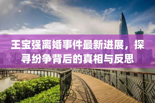 王寶強離婚事件最新進展，探尋紛爭背后的真相與反思