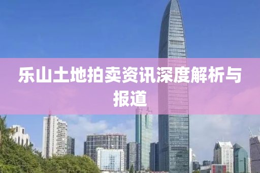 樂山土地拍賣資訊深度解析與報道