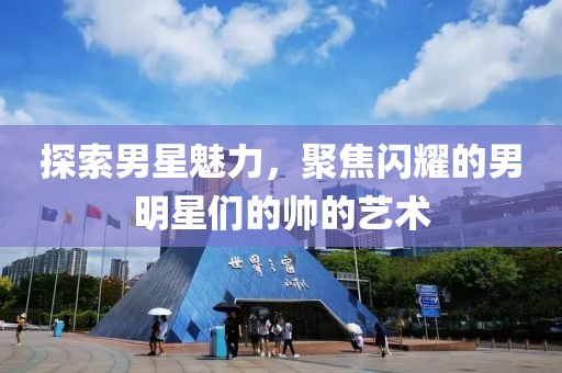 探索男星魅力，聚焦閃耀的男明星們的帥的藝術