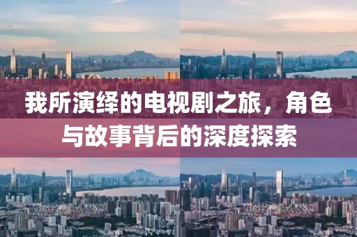 我所演繹的電視劇之旅，角色與故事背后的深度探索