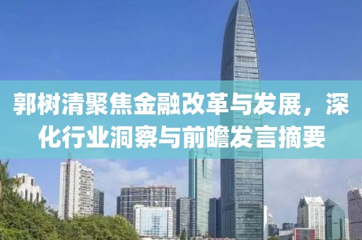 郭樹清聚焦金融改革與發展，深化行業洞察與前瞻發言摘要