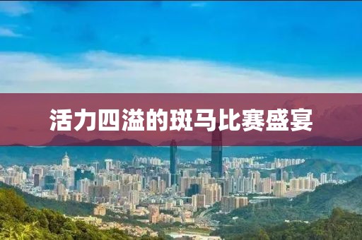 活力四溢的斑馬比賽盛宴