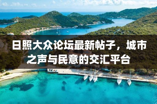日照大眾論壇最新帖子，城市之聲與民意的交匯平臺