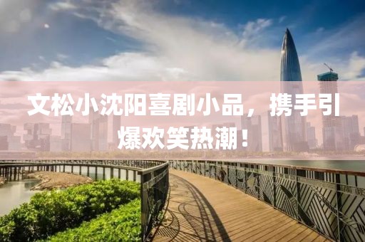 文松小沈陽喜劇小品，攜手引爆歡笑熱潮！