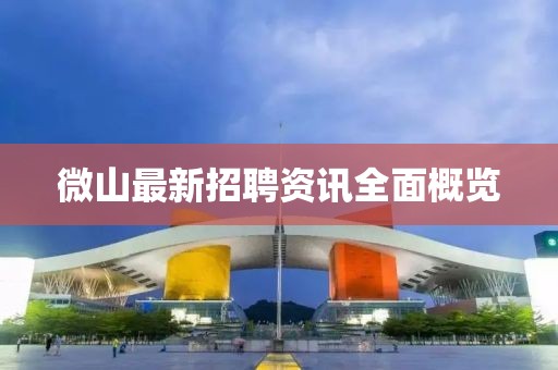 微山最新招聘資訊全面概覽