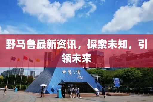 野馬魯最新資訊，探索未知，引領未來