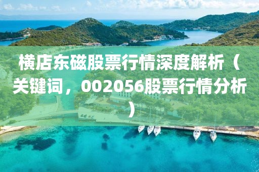 橫店東磁股票行情深度解析（關鍵詞，002056股票行情分析）