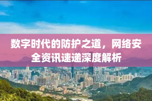 數字時代的防護之道，網絡安全資訊速遞深度解析