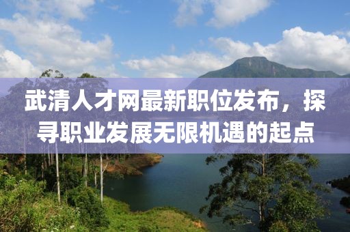 武清人才網最新職位發布，探尋職業發展無限機遇的起點