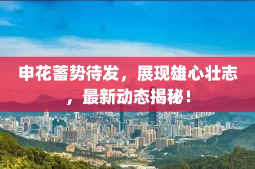 申花蓄勢待發，展現雄心壯志，最新動態揭秘！