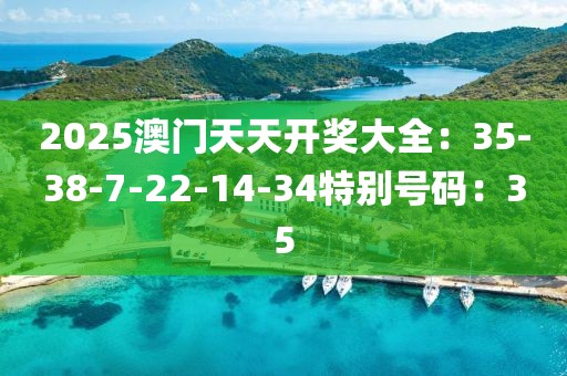 2025澳門天天開獎大全：35-38-7-22-14-34特別號碼：35