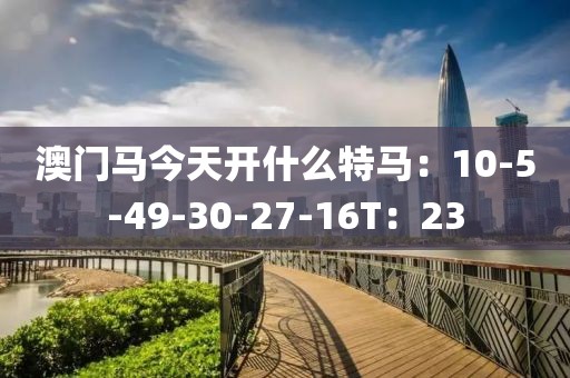 澳門馬今天開什么特馬：10-5-49-30-27-16T：23